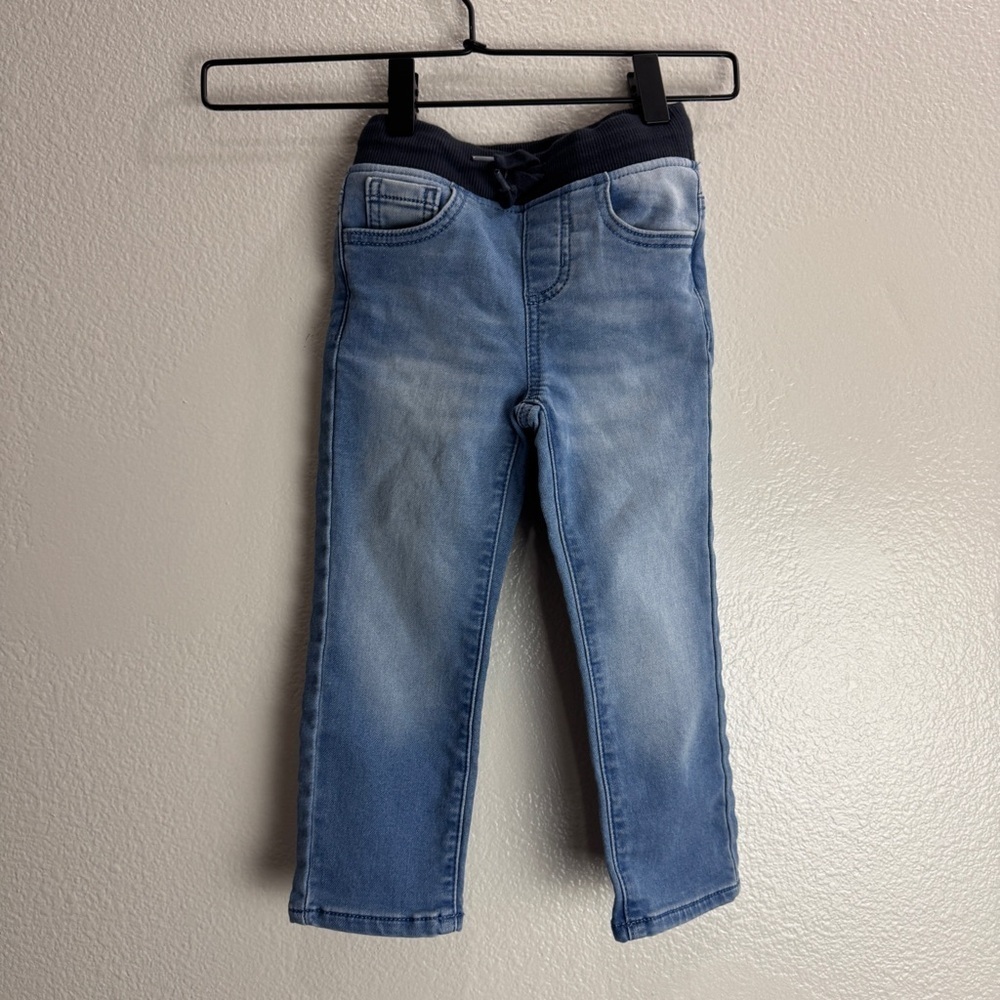 Wonder Nation Denim Pants Drawstring Kids Youth Size 3T - Picture 1 of 6